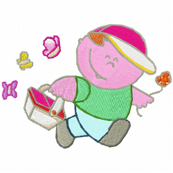 Kids And Toys Embroidery Design 5
